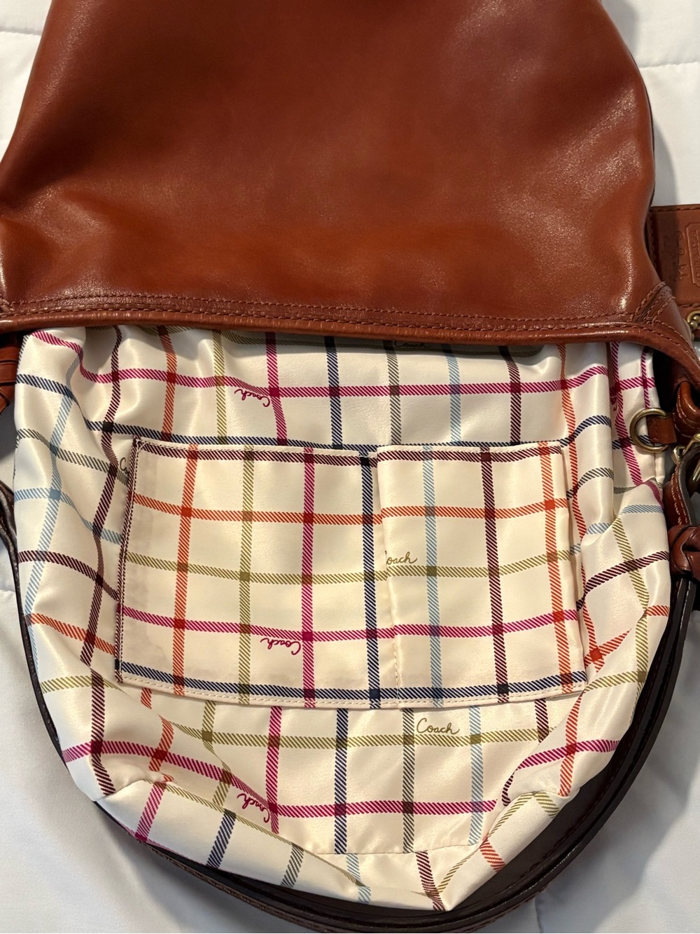 Coach EUC Y2K 2008 Bleecker Duffle 11422 in Cognac/Whiskey - Picture 10 of 11